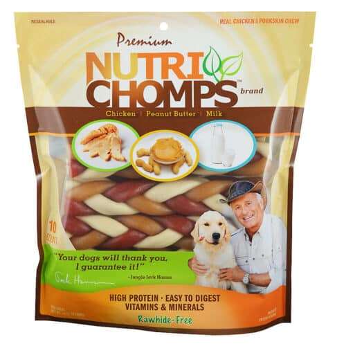 raw hide dog treats Nutri Chomps