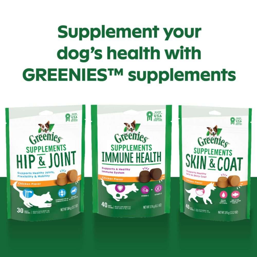 Greenies Dog Treats hip and joint, immunity and healthy coat